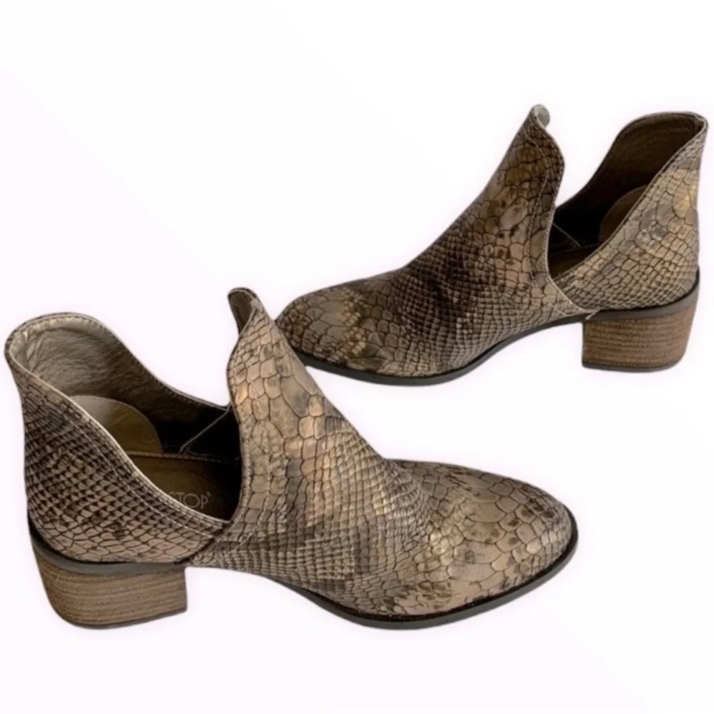 Non Stop Exotic Ankle Boots Sz 6.5 - Picture 2 of 10